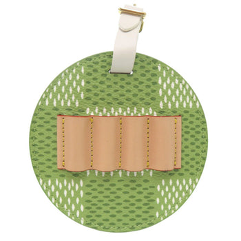 Unused Louis Vuitton Lv Bag Tag Golf Tee Damier Charm Gi1063 Canvas Leather Green 0499 Louis Vuitton
