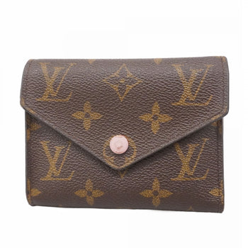 Louis Vuitton Monogram Victorine Tri-Fold Wallet M62360 Brown Rose Ballerine