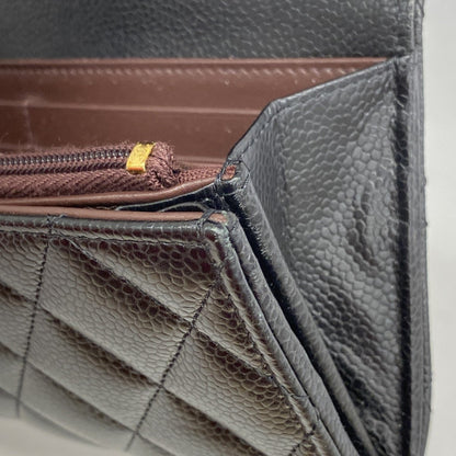 Chanel Matelasse Caviar Leather Long Wallet