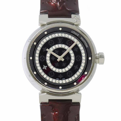 Louis Vuitton Tambour Disc Amaranth Diamond Gm Q111C