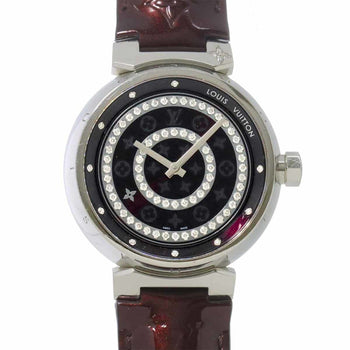 Louis Vuitton Tambour Disc Amaranth Diamond Gm Q111C