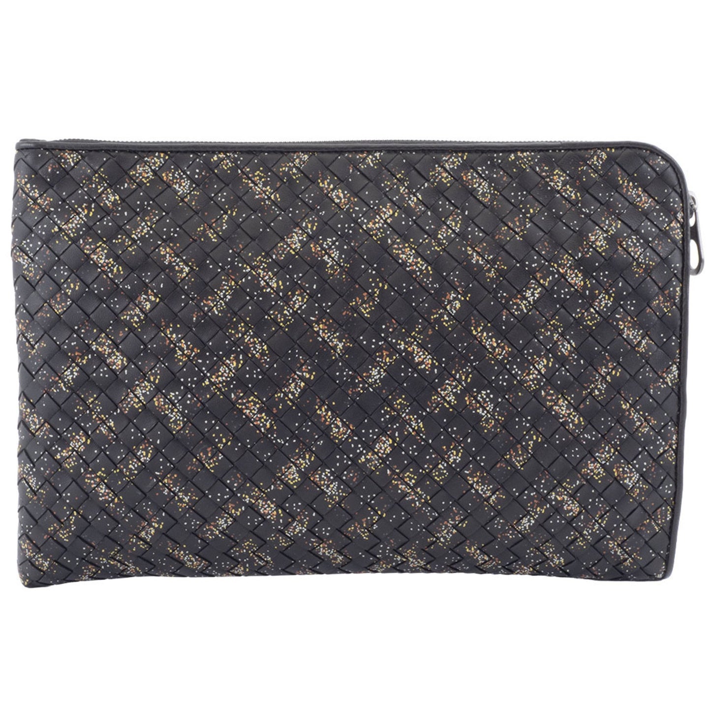 Bottega Veneta Intrecciato Micro Dot Clutch Bag 406021 Black