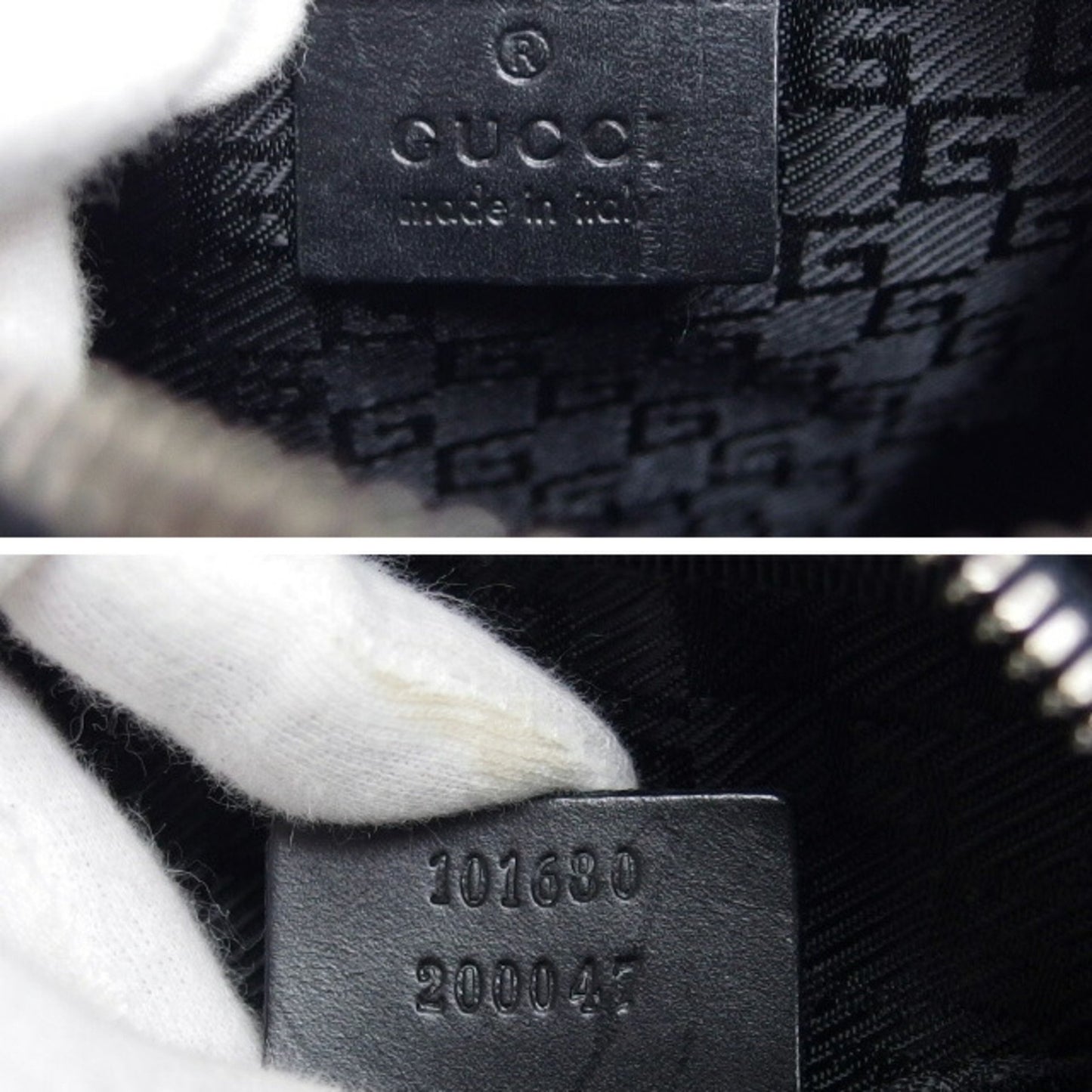 Gucci Canvas Mini Shoulder Bag Sacoche Black