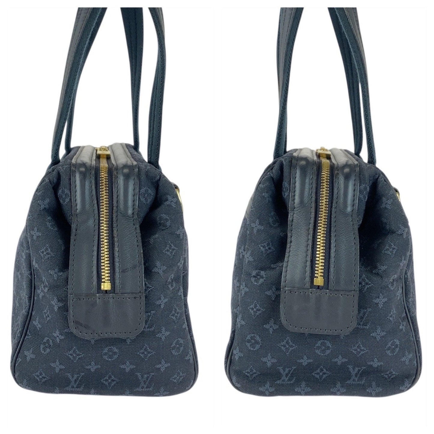 Louis Vuitton Louis Vuitton Monogram Mini Josephine Pn Navy Canvas Leather