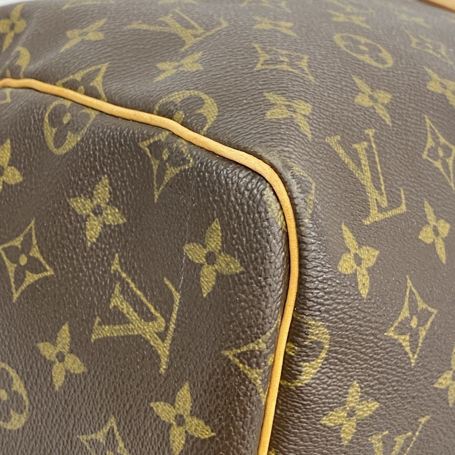 Louis Vuitton Monogram Keepall 55 Boston Bag M41424 Brown