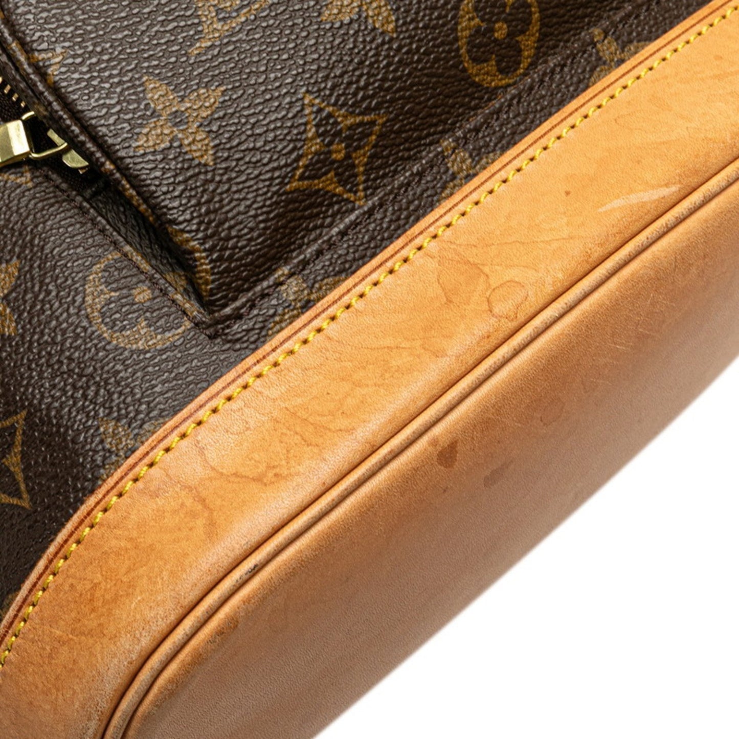 Louis Vuitton Monogram Montsouris Mm Backpack M51136 Brown Leather
