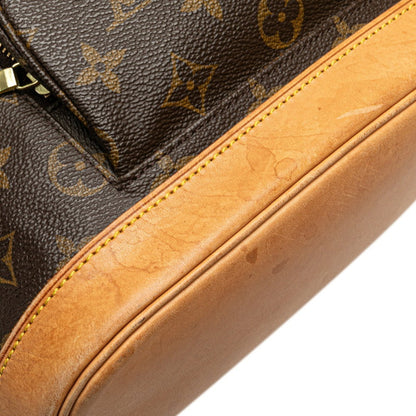 Louis Vuitton Monogram Montsouris Mm Backpack M51136 Brown Leather