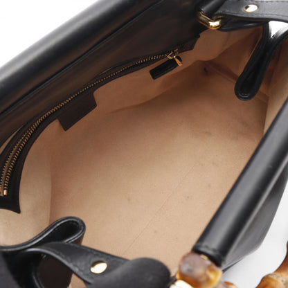 Gucci Nimfair Bamboo Handbag Leather