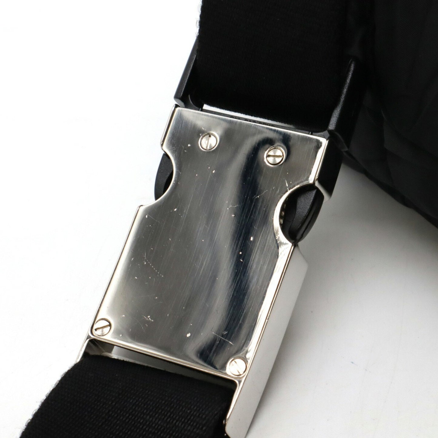 Prada Prada Shoulder Bag Quilted Wrinkled Nylon Nero Black Va0720