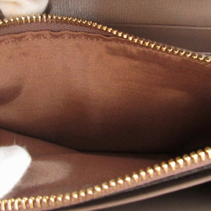 Like New Salvatore Ferragamo Vara Ribbon Leather Grey Bi-Fold Long Wallet 0502Salvatore