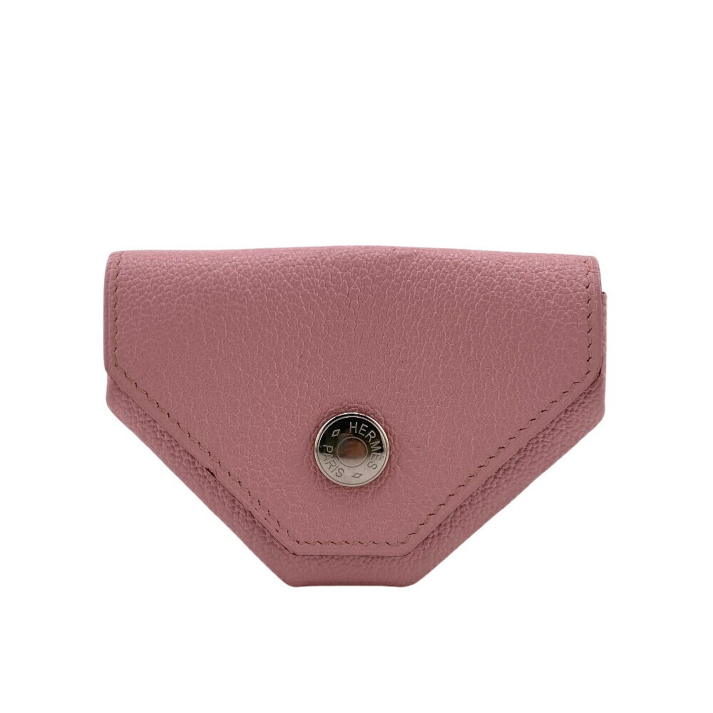 Hermes Levain Quatre Verso Compact Wallet Coin Case Pink