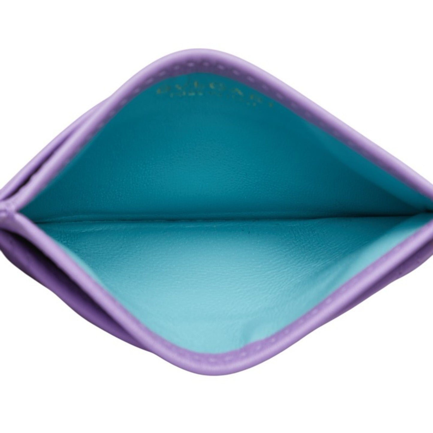 Bvlgari Serpenti Cabochon Card Case In Purple Leather
