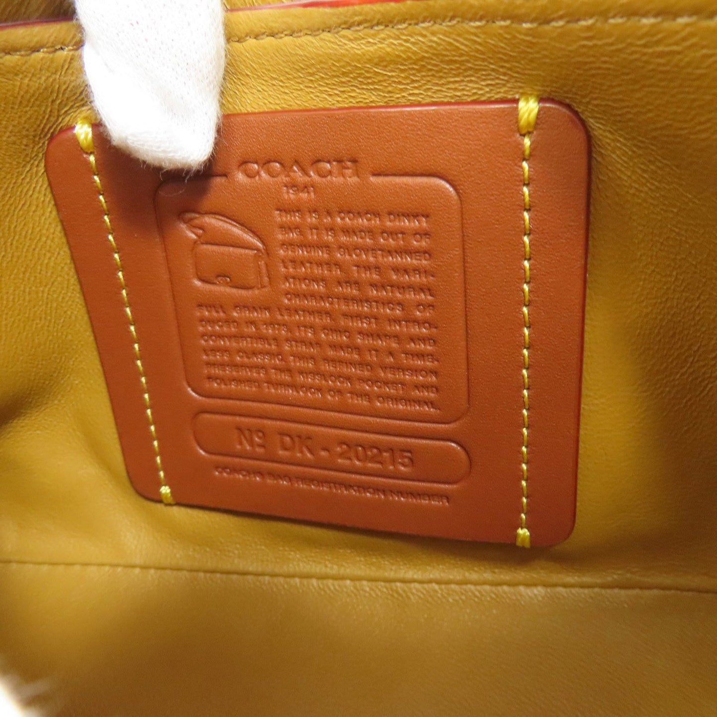 Coach 20215 Dinky Flower Motif Leather Shoulder Bag