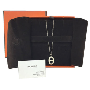 Hermes Hermes Iliad Chaine D'Ancre Necklace Pendant 143003Fp49 Brass Silver X White