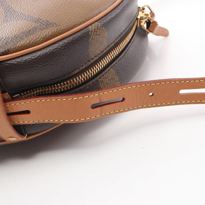 Louis Vuitton Boite Chapeau Souple Shoulder Bag Coated Canvas Leather Monogram Giant Reverse