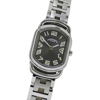 Herms Rally Quartz Qz Stainless Steel Watch
