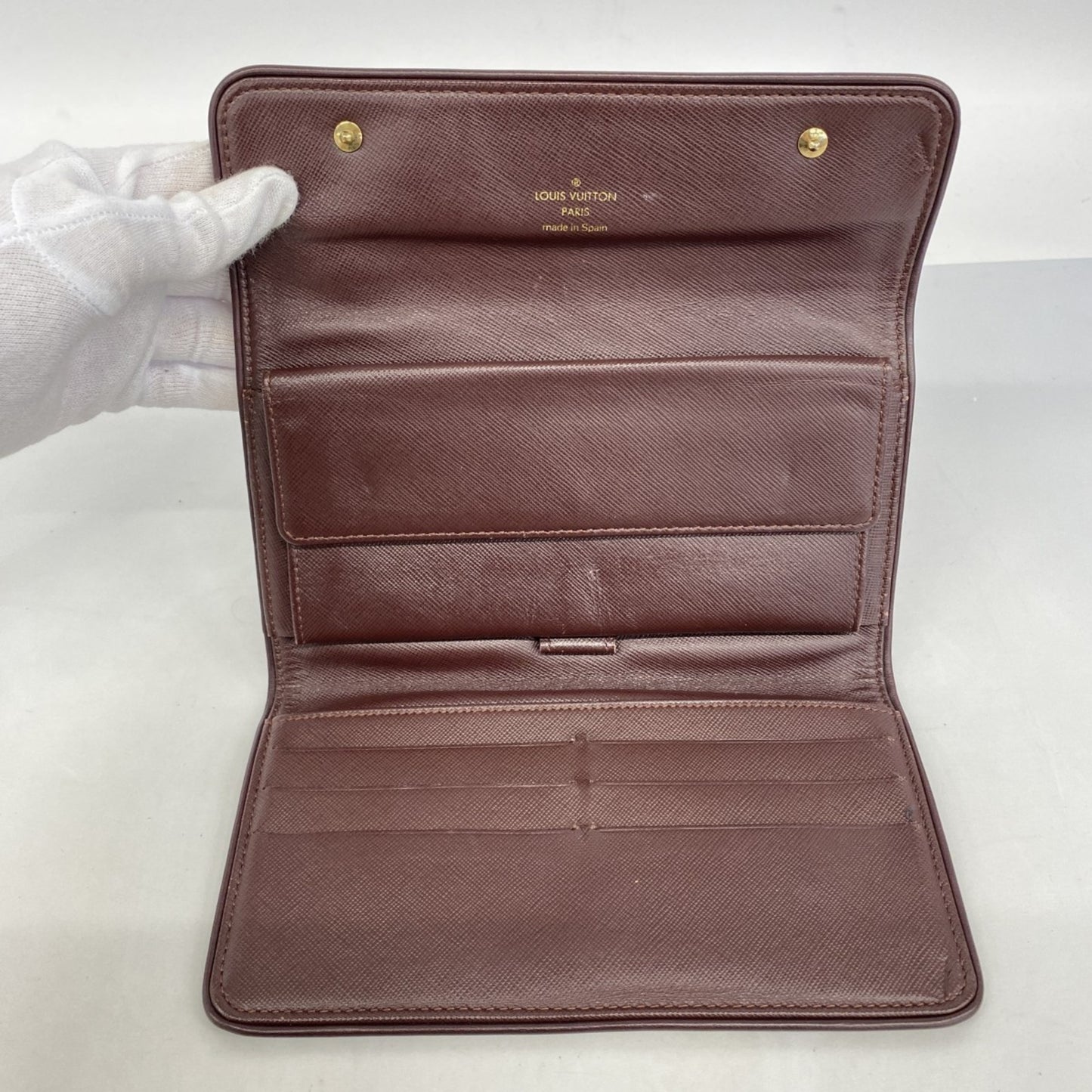 Louis Vuitton Monogram Mini Tri-Fold Wallet Porte Tresor International M92244