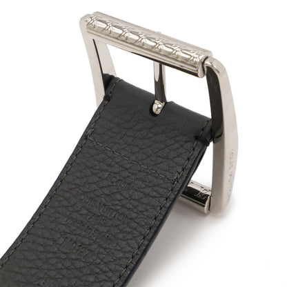 Louis Vuitton Louis Vuitton Santur Reverso Reversible 40Mm Belt Taurillon Leather Black Grey #95