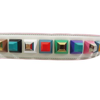 Fendi Strap You Rockstud Shoulder Strap In Multicolored Leather