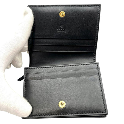 Gucci Gg Matelasse Bifold Wallet 723786 Leather Black
