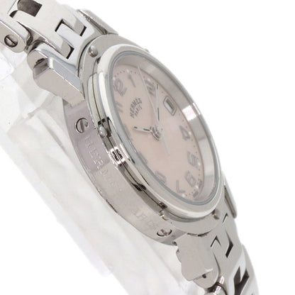 Herms Cl4.210 Clipper Nakre New Buckle Watch Stainless Steel/Ss