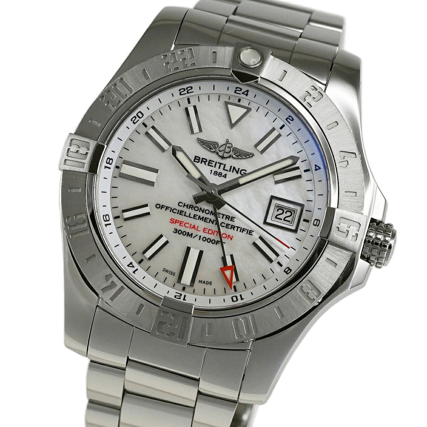 Breitling Avenger Ii Gmt Mother-Of-Pearl Watch