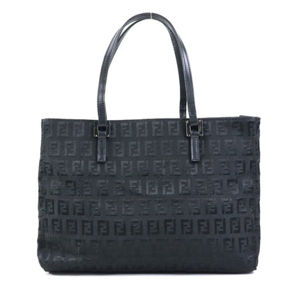 Fendi Zucchino Nylon Canvas Handbag Black
