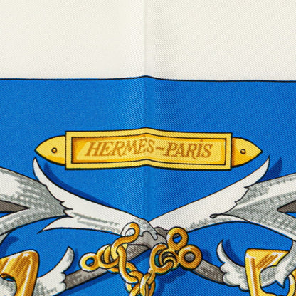 Hermes Herms Carr 90 "Le Mors A La Conetable" Scarf