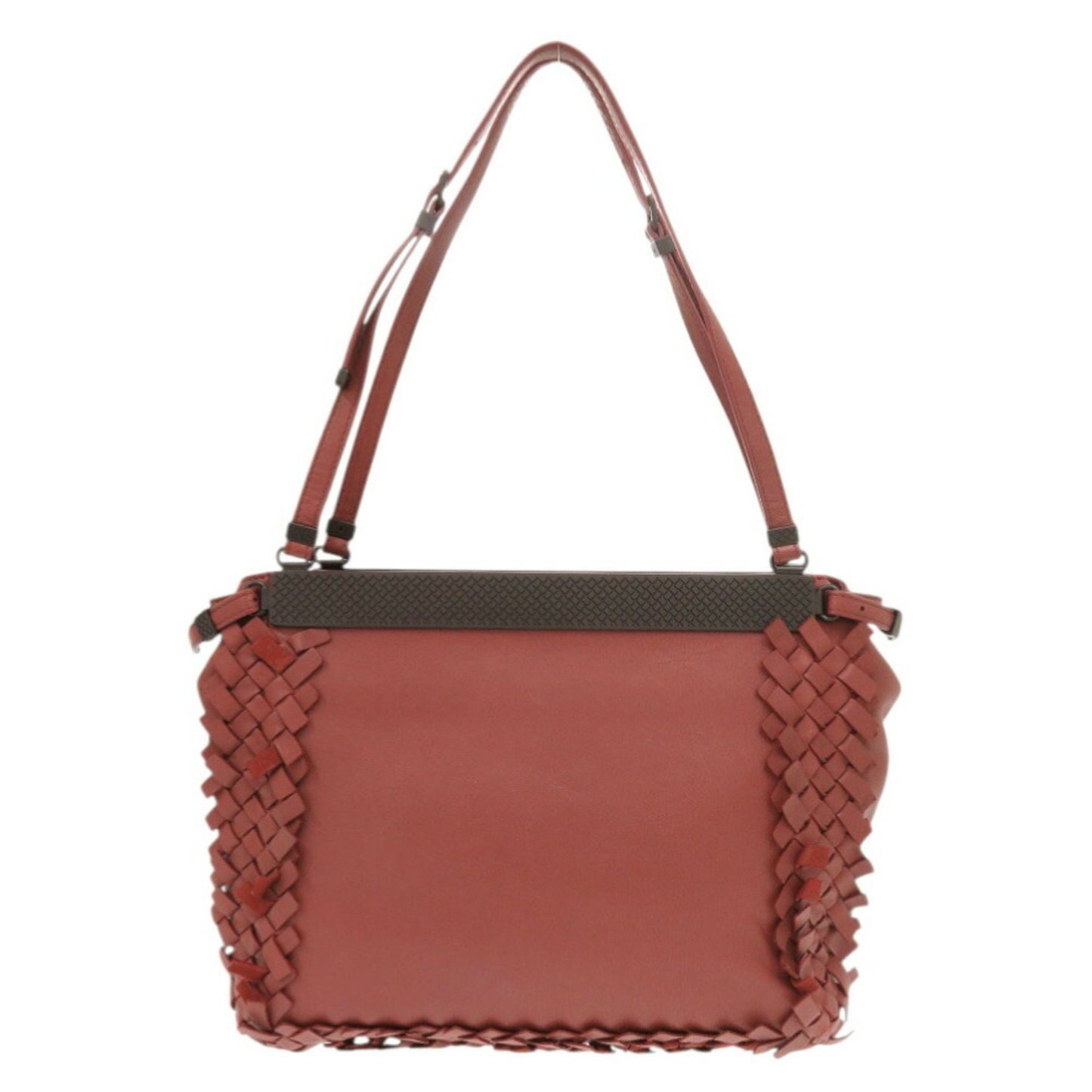 Bottega Veneta Intrecciato Leather Handbag In Bordeaux