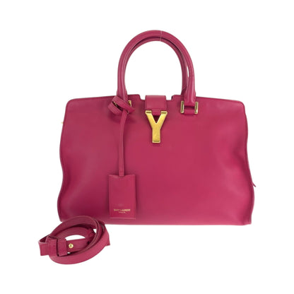 Yves Saint Laurent Saint Laurent Paris Saint Laurent Paris Petit Cabas Y-Line Fuchsia Pink Gold