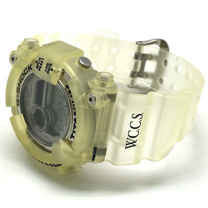 G-Shock Casio Frogman Wccs Dw-8201Wc-8T Titanium Watch With White Skeleton And Black Case
