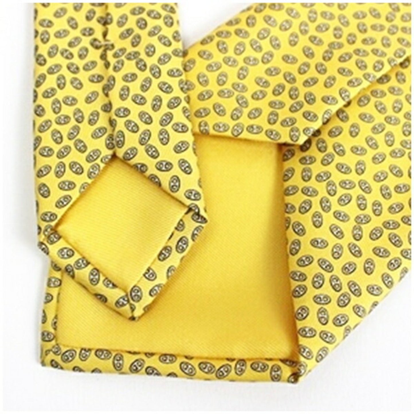 Hermes Silk Necktie Chaine D'Ancre Pattern Hermes
