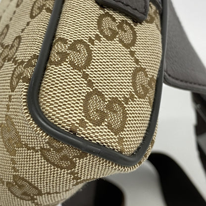 Gucci Waist Bag Gg Canvas 449174 Brown