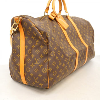 Louis Vuitton Monogram Keepall Bandouliere 60 Boston Bag M41412 Brown
