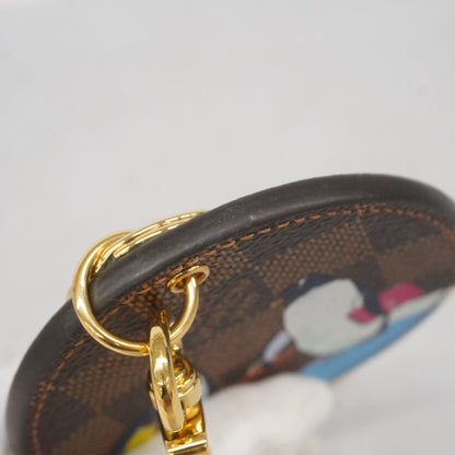 Louis Vuitton Damier Porte-Cls Illustre Keychain M62751 Blue Ebene