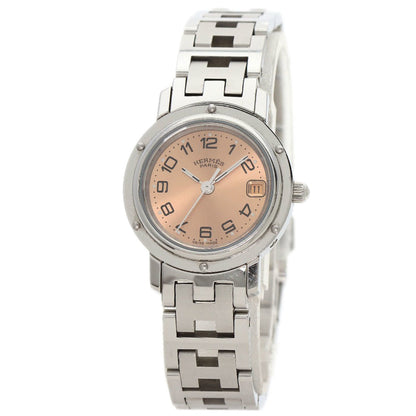 Hermes Cl4.210 Clipper Watch Stainless Steel Ss