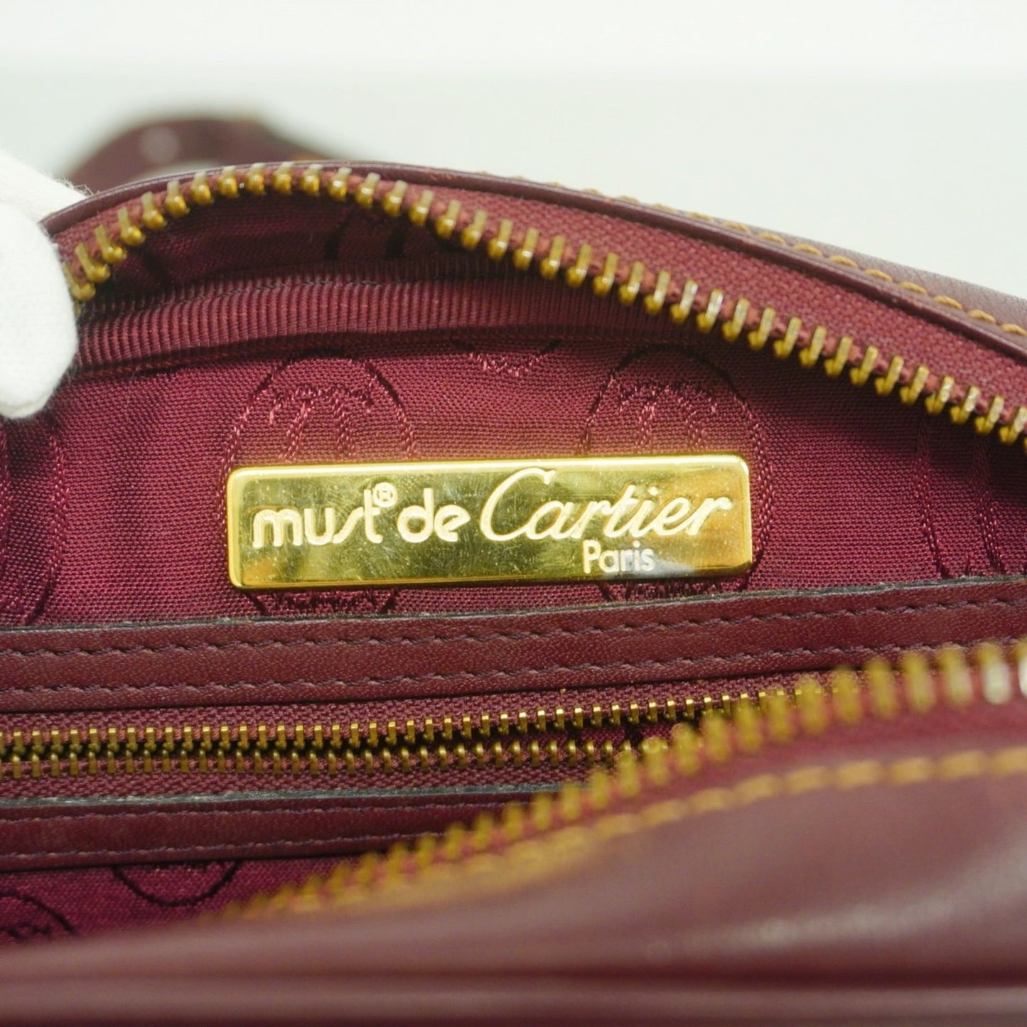 Leather Cartier Shoulder Bag