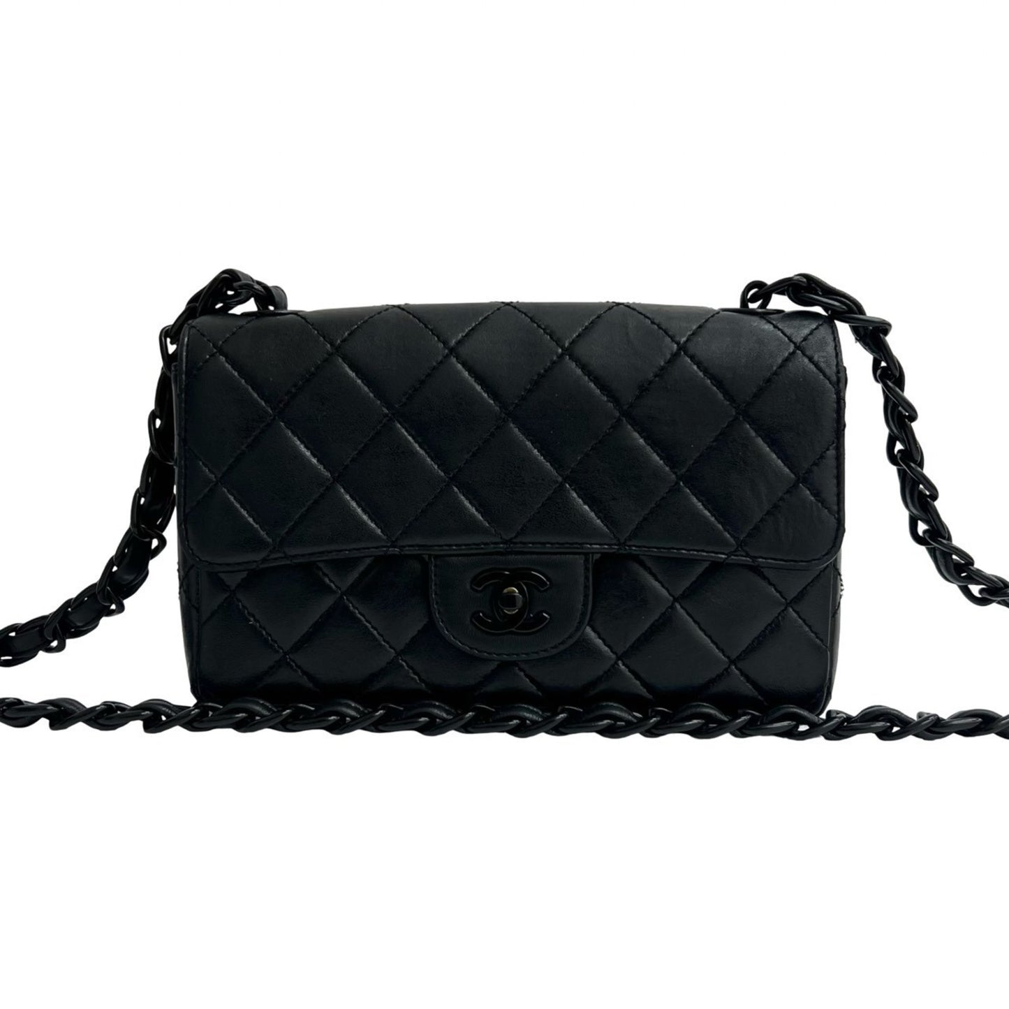 Chanel Matelasse Coco Lambskin Leather Chain Shoulder Bag