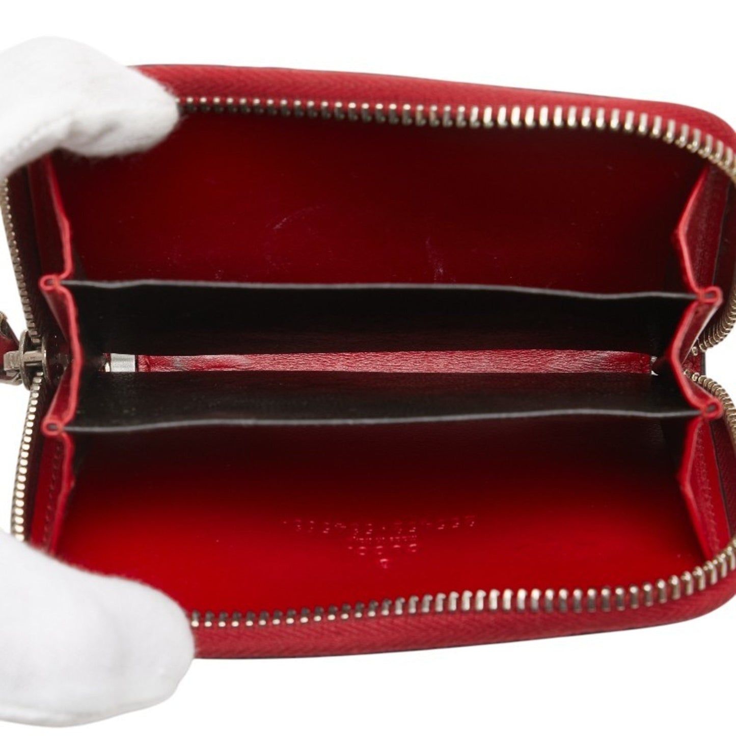 Gucci Guccissima Wallet/Coin Purse 255452 Red Leather