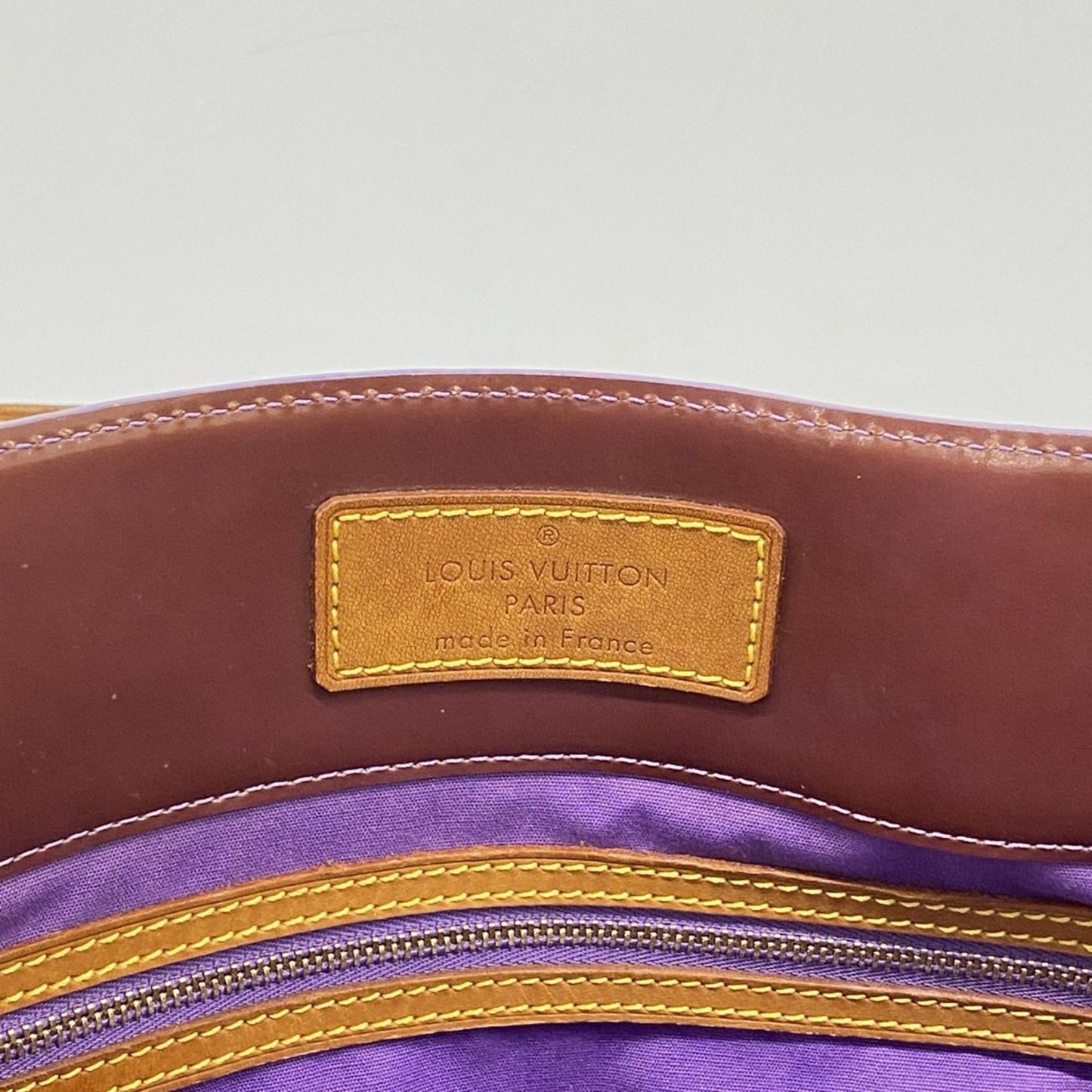 Louis Vuitton Vernis Reed Gm Tote Bag M91085 Violet