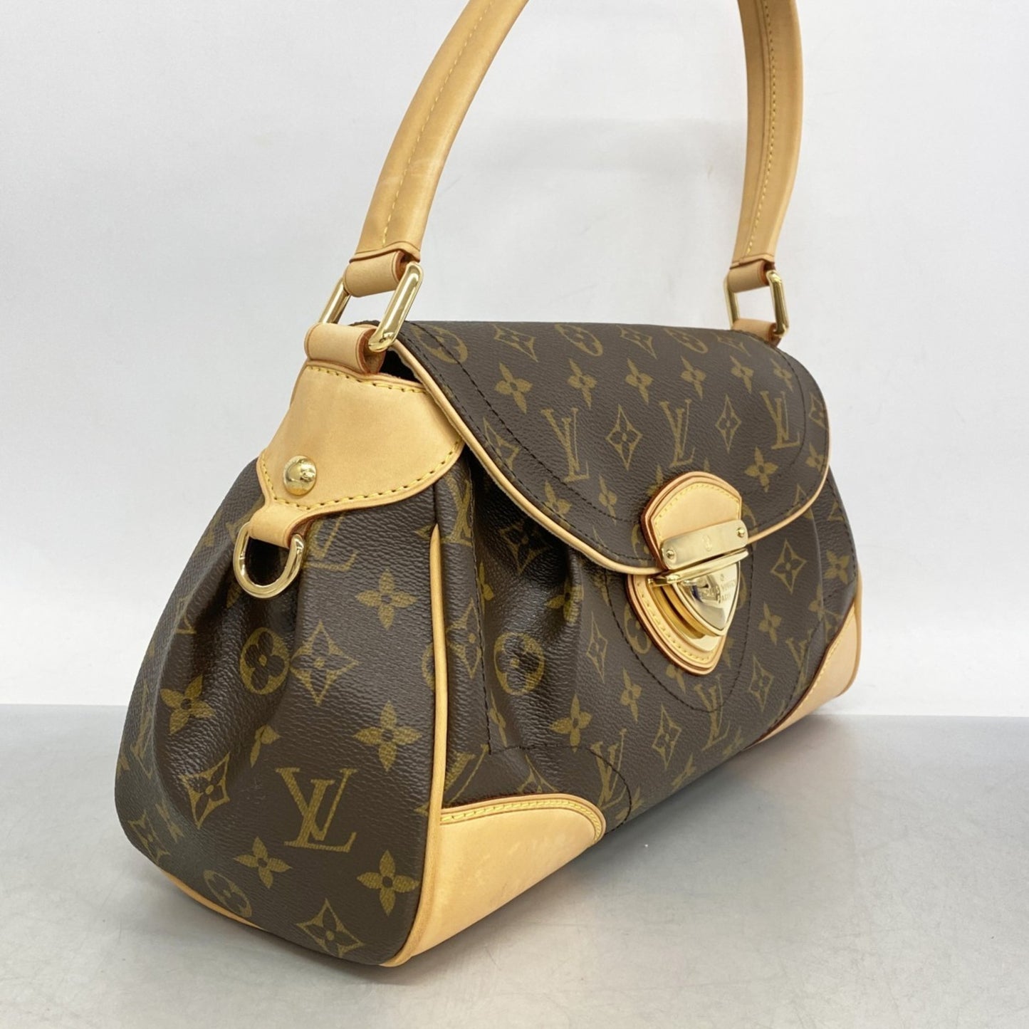 Louis Vuitton Monogram Beverly Mm Shoulder Bag M40121 Brown