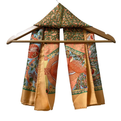 Hermes Carr 90 Axis Mundi Scarf