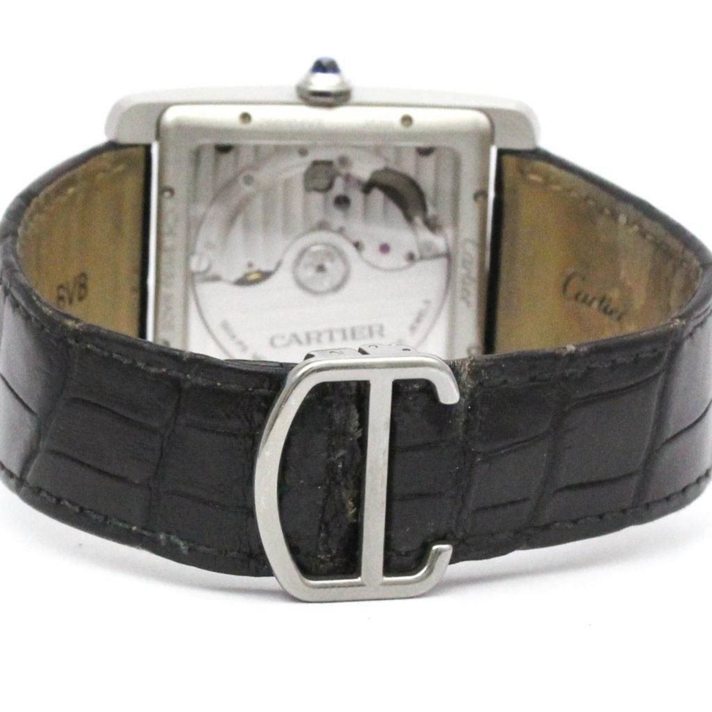 Cartier Tank Mc Steel Leather Automatic