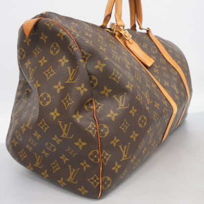 Louis Vuitton Monogram Keepall 55 Boston Bag M41424 Brown