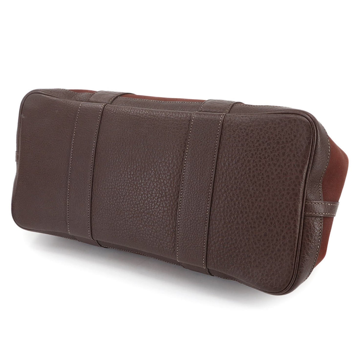 Hermes Herms Garden Pm Tote Bag In Toile Officier Leather