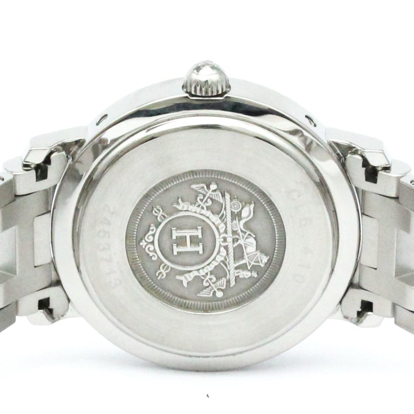 Hermes Clipper Mop Dial Steel Quartz