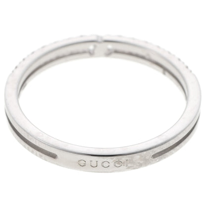 Gucci Infinity Half Diamond Ring 18Kwg #09 A-158549