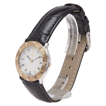 Yves Saint Laurent Women'S Watch With Black Leather Strap (Non-Oem) 4620-E60965Y Quartz Movement