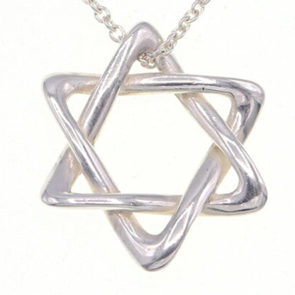 Tiffany Necklace Elsa Peretti Star Of David Sv Sterling Silver 925 Pendant