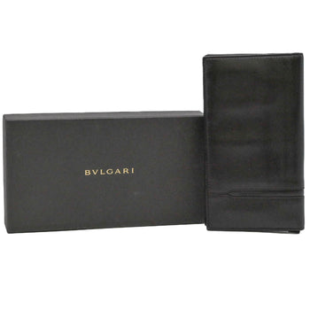 Bvlgari Bulgari Octo Bi-Fold Long Wallet Leather Brown Coin Purse 36966